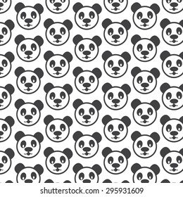 Panda pattern background