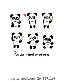 panda pattern design. children's clothing pattern design, fashion and more
