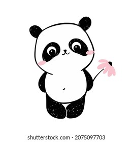 Little Panda Set Cards Cute Panda Stock Vector (Royalty Free ...