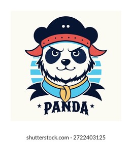 Panda Pirat, Vektorgrafik-Symbol