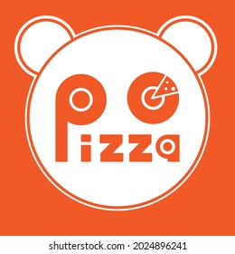 ICONO DE LOGO PANDA PIZZA PARA RESTAURANTE, ICONO DE PIZZA