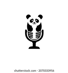 Ein Panda-Podcast-Design