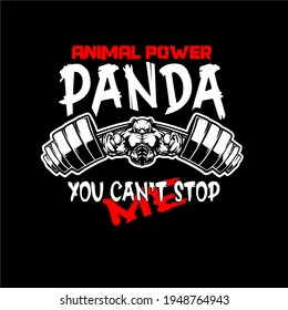 Panda Powerlifting Animal Power Design