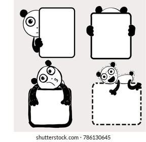 Panda price list vector promotion pack