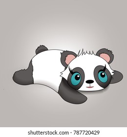  Panda resting so cute