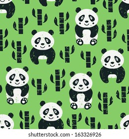 panda seamless pattern 