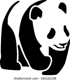 Panda silhouette