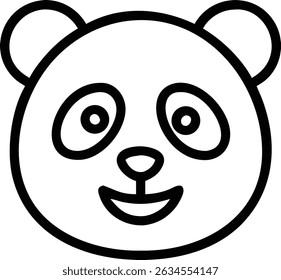 Panda silhueta vetor ilustração arte