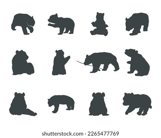 Panda silhouettes, Giant panda silhouette, Panda svg bundle  svg
