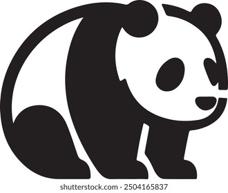 Panda silhouettes vector illustration design for all