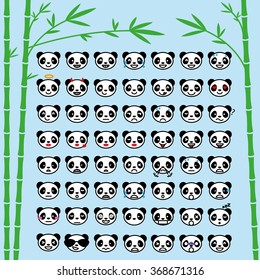 panda smileys