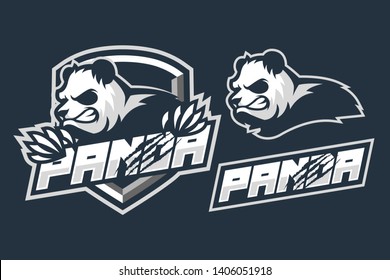 Panda Sport Style Mascot Logo