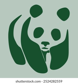 Panda Stencil Art abstracto geométrico gráfico acuarela pastel arte decoración Vector étnico simple Plantilla Fondo de pantalla impresión patrón de tela doodle lindo curva línea dibujado a mano 
