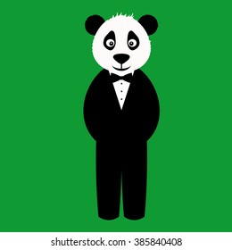 Panda in suit