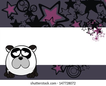 panda  teddy bear ball cartoon background in vector format