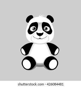 panda teddy bear isolated