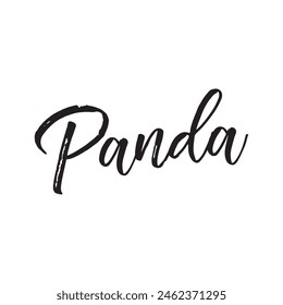 texto de panda sobre fondo blanco.