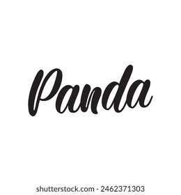 panda text on white background.
