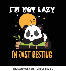 panda t-shirt vector design colorful.