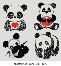 panda vector