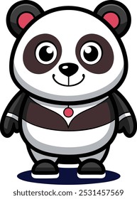  Panda vector carton  design illustration