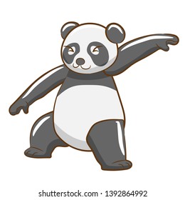 panda vector cartoon clipart design