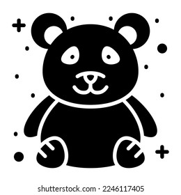 Diseño vector panda, estilo moderno y moderno