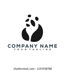 Panda Vector Graphic Template Download Modern