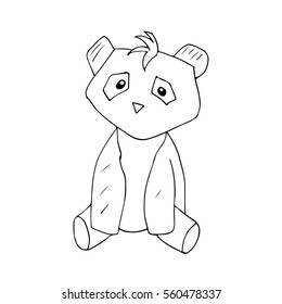 Panda. Vector. Icon. 
