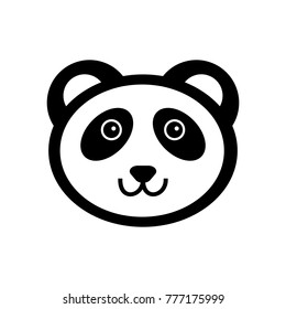 Panda vector icon.