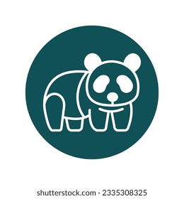 Panda Vector icon which can easily modify or edit

