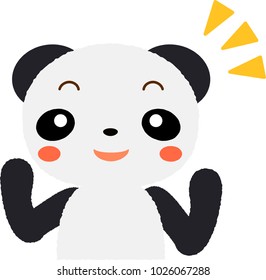 panda vector illustration