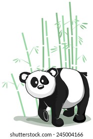 Panda, vector illustration