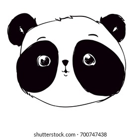 Panda Vector Illustration, Panda