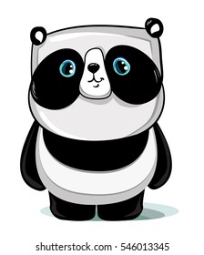 Panda vector, illustration panda, animal vector.