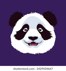 Panda. Vector illustration in a flat style