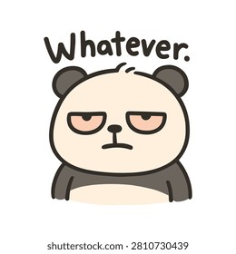 Panda Vector Illustration Sticker. Panda Sticker Collections. Panda. Cute Kawaii Panda. Sticker Collectiion. Ailuropoda melanoleuca
