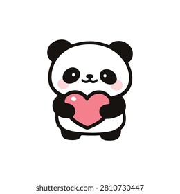 Panda Vector Illustration Sticker. Panda Sticker Collections. Panda. Cute Kawaii Panda. Sticker Collectiion. Ailuropoda melanoleuca
