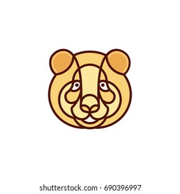 Panda - Vector logo / icon mascot illustration
