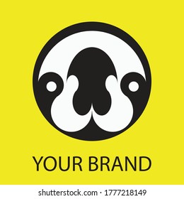 panda vector logos are suitable for brands