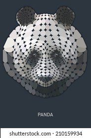 Panda vector polygon geometric