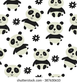 Panda vector print