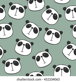 Panda vector print