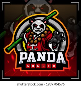 Panda Warrior Mascot. Esport Logo Design