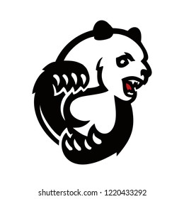 panda and waru card vektor