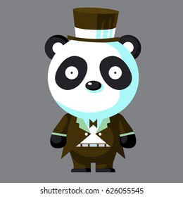 Panda wearing a suit