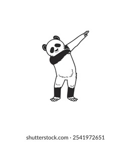 panda, woman wearing, person dressed up in panda, vector desing eps