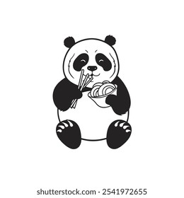 panda, woman wearing, person dressed up in panda, vector desing eps