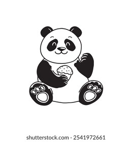 panda, woman wearing, person dressed up in panda, vector desing eps