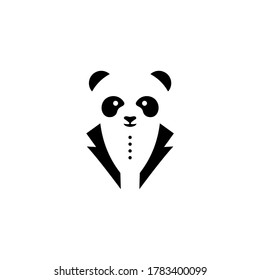 Panda workers logo design premium